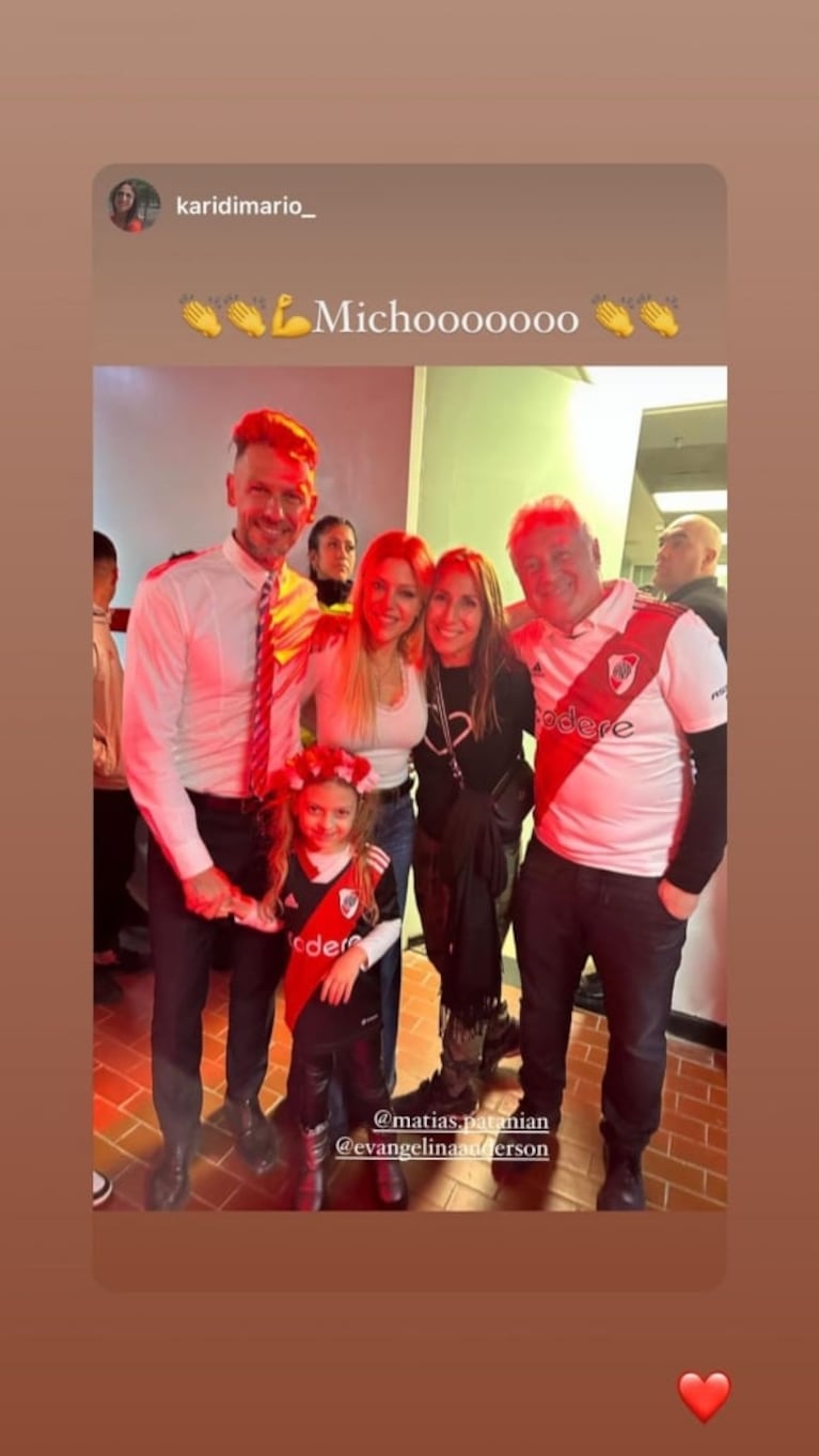 Evangelina Anderson festejó el River campeón de Martín Demichelis con un emotivo mensaje para su marido