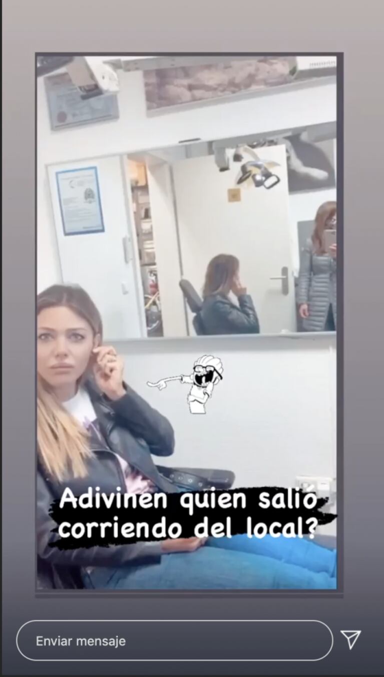Evangelina Anderson fue a hacerse un piercing ¡pero se asustó y huyó!: "Adivinen quién salió corriendo del lugar"