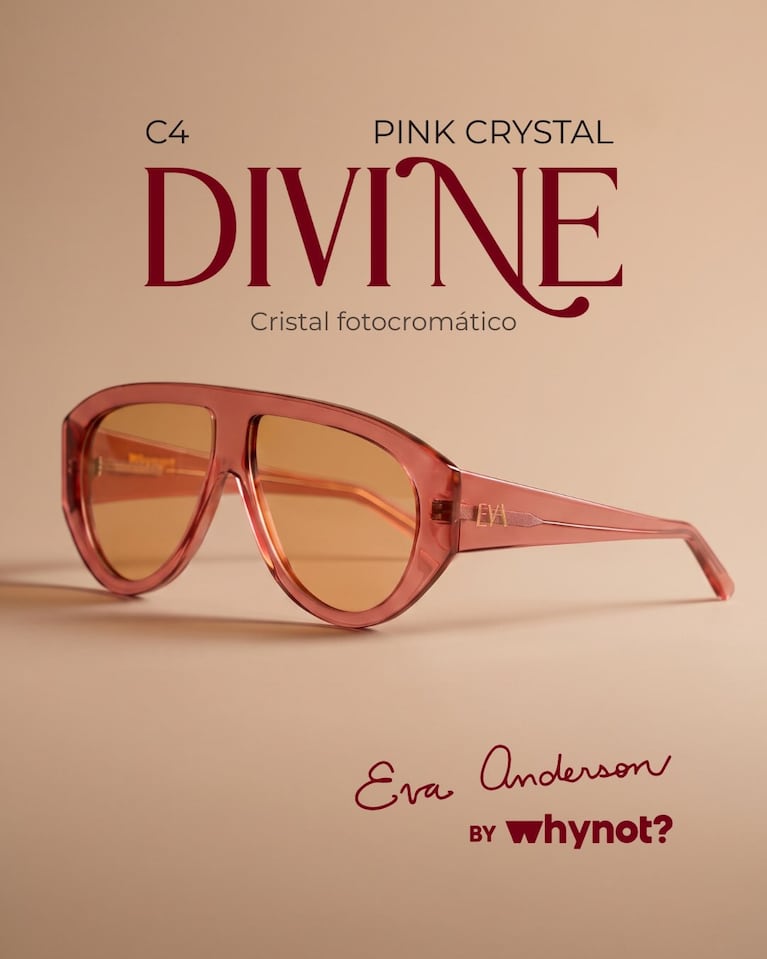 Evangelina Anderson lanzó su propia colección de anteojos de sol. Crédito: Instagram