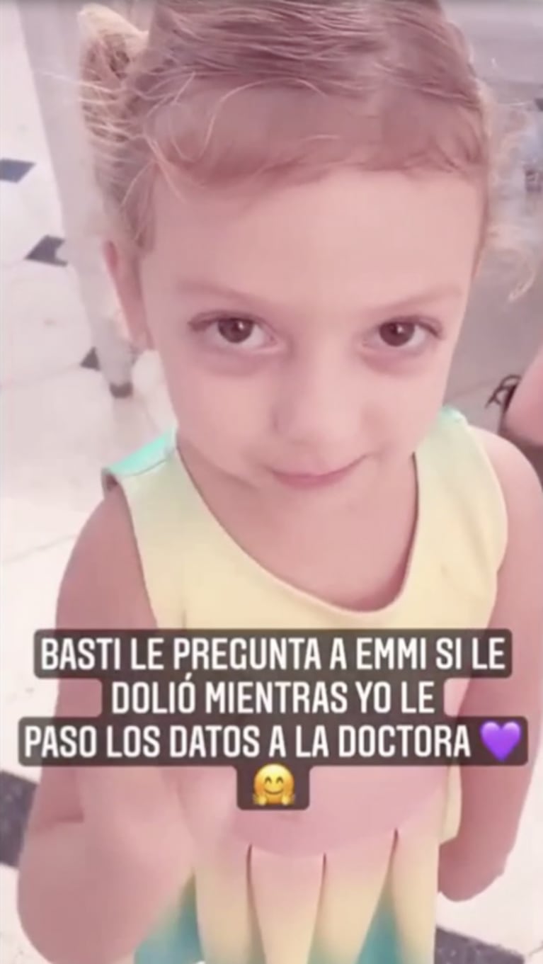 Evangelina Anderson llevó a vacunar a sus hijos y el mayor conmovió por su actitud hacia sus hermanas: "¡Sos un 10!"