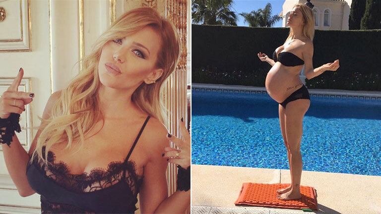 Evangelina Anderson mostró su panza de 36 semanas. (Fotos: Instagram)