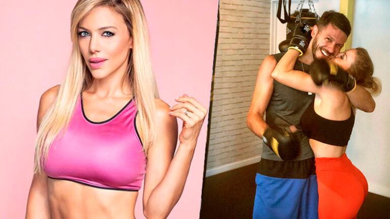 Evangelina Anderson se puso los guantes: Entrenar boxeo con tu pareja puede ser muy peligroso, o no