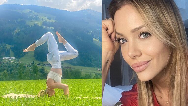 Evangelina Anderson se recibió de profe de yoga.
