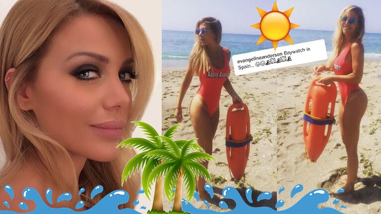 Evangelina Anderson, una diosa al estilo Baywatch (Foto: Instagram y web)
