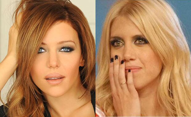 Evangelina Anderson versus Wanda Nara: un clásico botinero (Fotos: Ciudad.com y Web). 