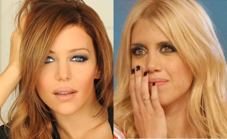 Evangelina Anderson versus Wanda Nara: un clásico botinero (Fotos: Ciudad.com y Web). 