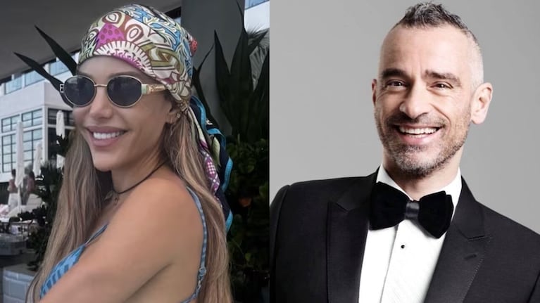 Evangelina Anderson vivió un incómodo momento al intentar ser besada por Eros Ramazzotti. Crédito: Instagram