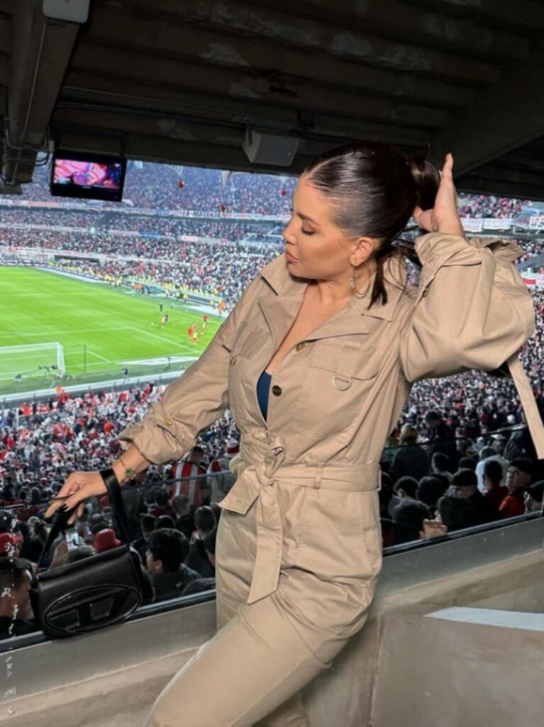 Evangelina Anderson, Wanda Nara y China Suárez coincidieron en el Monumental para festejar la victoria de River