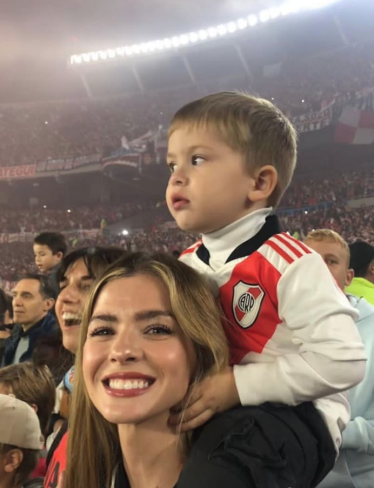 Evangelina Anderson, Wanda Nara y China Suárez coincidieron en el Monumental para festejar la victoria de River