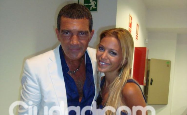 Evangelina Anderson y Antonio Banderas son vecinos. (Foto: Prensa Málaga CF).