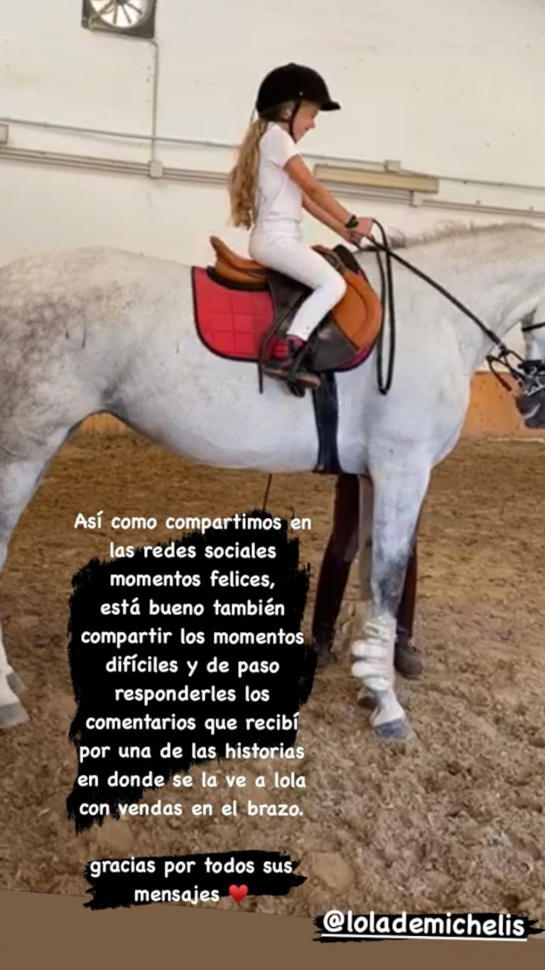Evangelina Anderson y el susto que sufrió por un accidente de su hija con un caballo: "Fue un milagro"