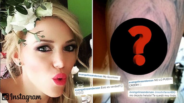 Evangelina Anderson y la reacción ante un fan que se tatuó su cara: "¡NO LO PUEDO CREER! Estoy helada"