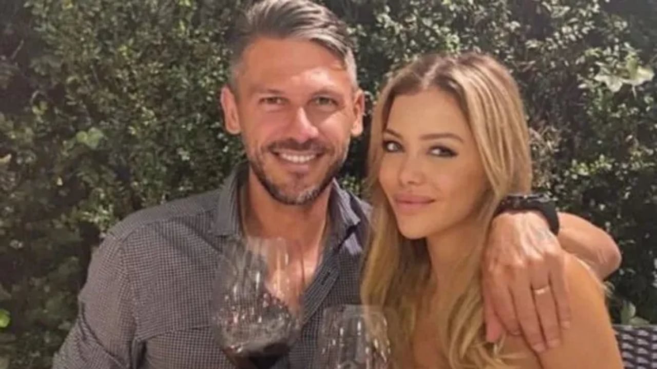 Evangelina Anderson y Martín Demichelis.  Crédito: Instagram