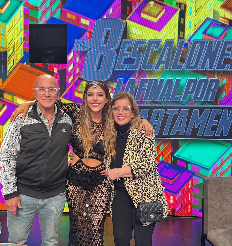 Evangelina Anderson y sus padres.