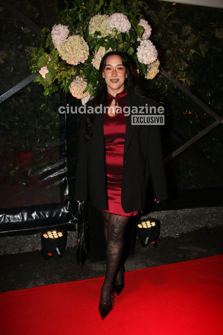 Evelyn Botto en la boda de Andrea Ghidone y Pablo Otero. (Foto: Movilpress)