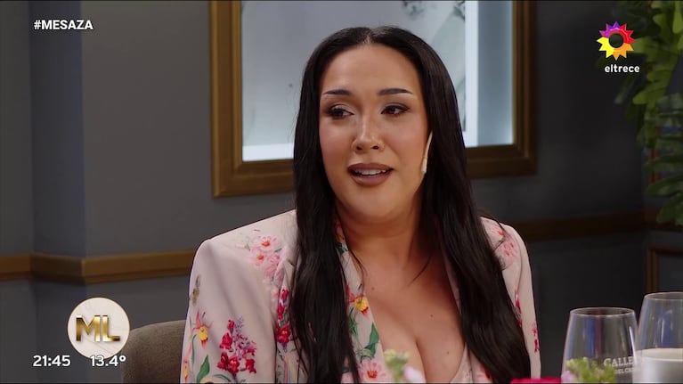Evelyn Botto en la mesa de Mirtha Legrand (Foto: captura de eltrece).