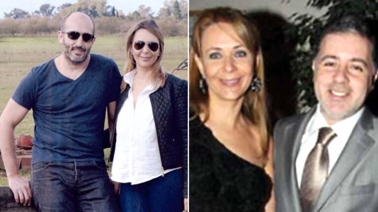 Evelyn Von Brocke con su novio Robert Livingston y Fabián Doman (Foto: Pronto y archivo Web)