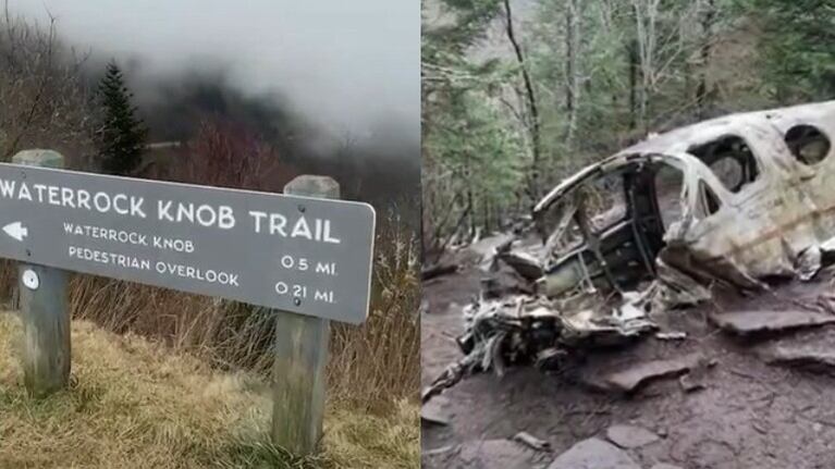 Excursión a las ruinas de un avión accidentado en 1983