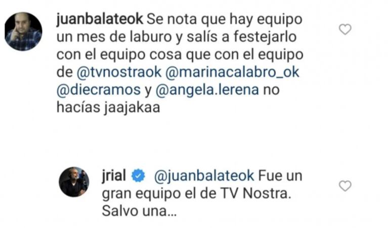 Explosivo comentario de Jorge Rial sobre sus panelistas de TV Nostra tras el cruce con Marina Calabró: "Fue un gran equipo, salvo una"