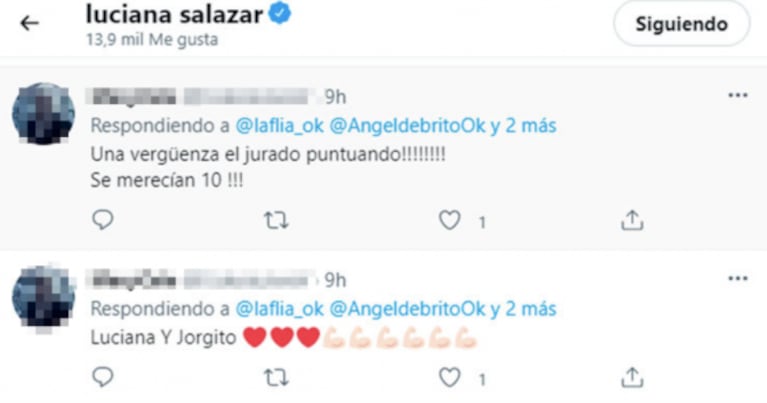 Explosivo "me gusta" de Luciana Salazar contra el jurado de La Academia tras su salsa de a tres con Mariano Martínez: "Una vergüenza"