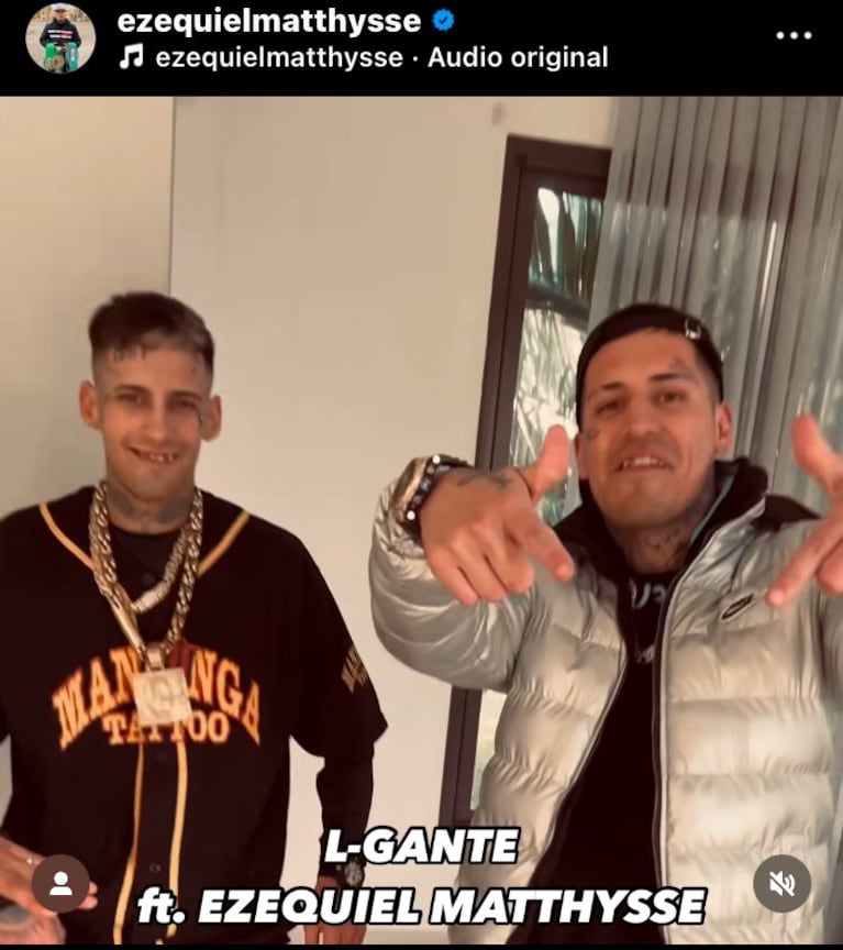 Ezequiel Matthysse y L-Gante en sus redes sociales.