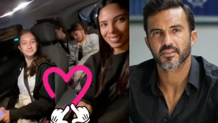 Fabián Cubero le agradeció a Maypi Delgado por llevar a sus hijas con Nicole Neumann al cole.