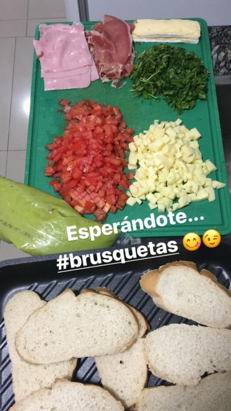 Fabián Cubero sorprendió a Mica Viciconte con un plato especial: "Bomba"
