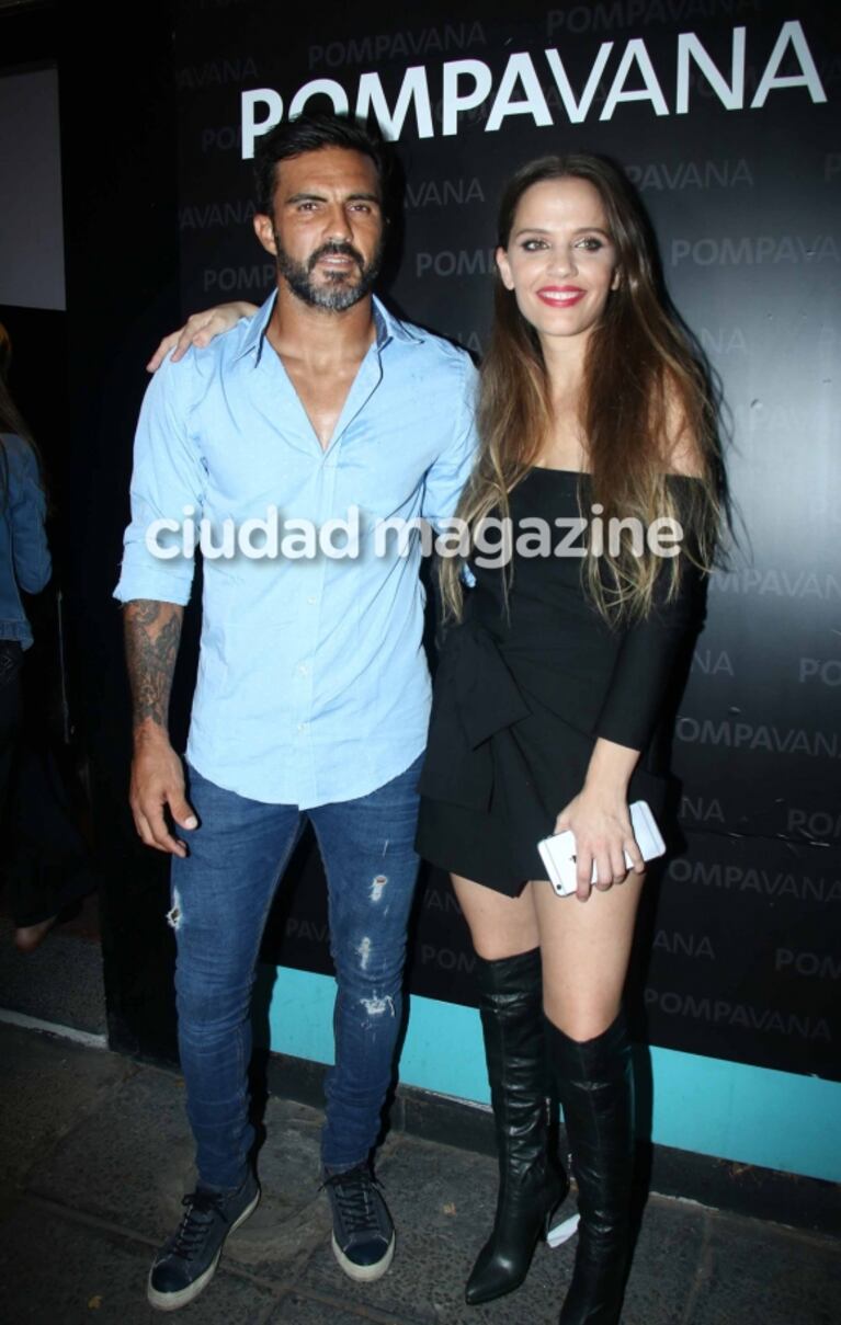 Fabián Cubero, súper cómplice con Ivana Figueiras en la inauguración del local... ¡que era de Nicole Neumann!