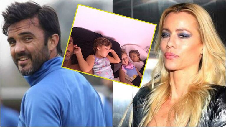 Fabian Cubero y su foto en la cama con sus hijas tras la polémica con Nicole Neumann