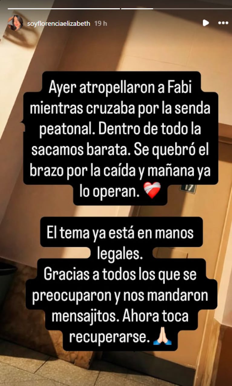 Fabián Gianola fue atropellado (Foto de Instagram)