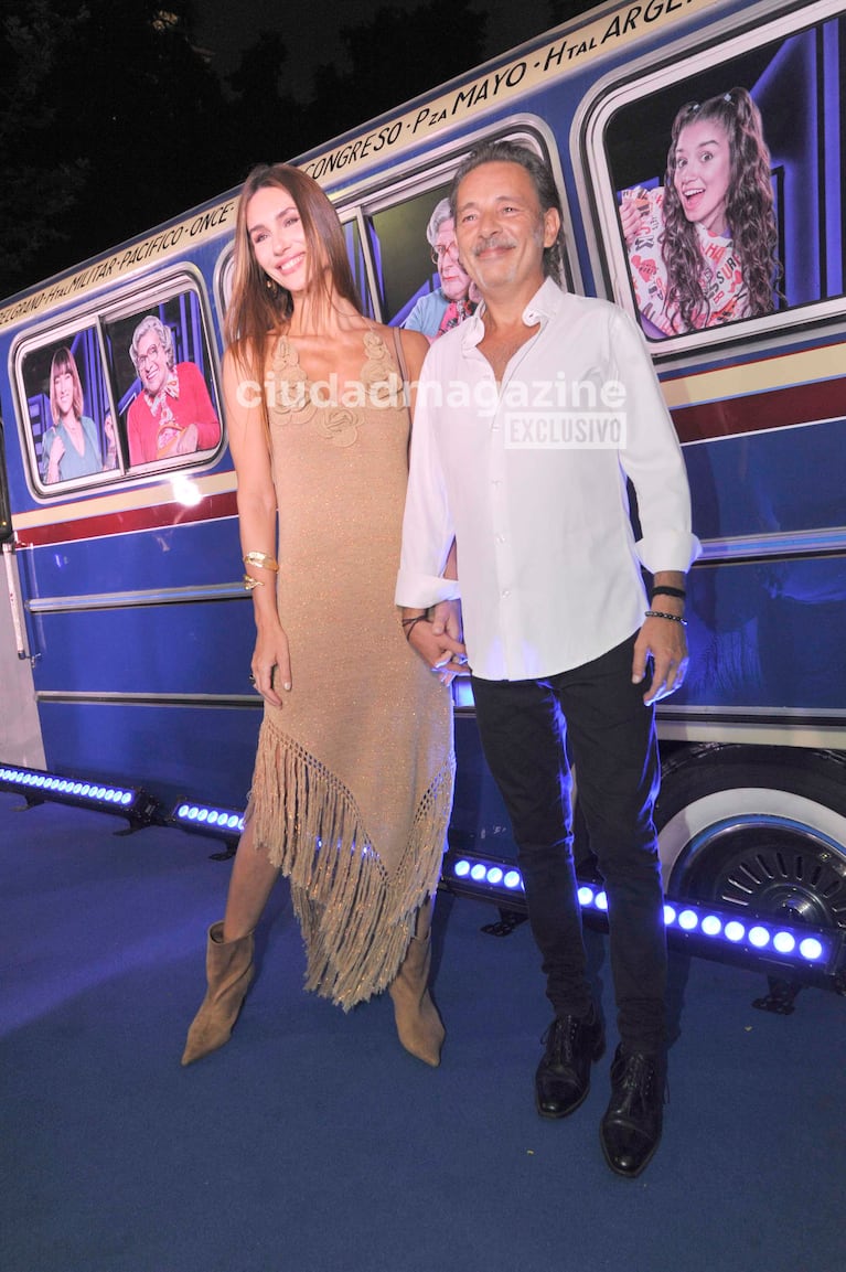 Fabián Vena y Paula Morales en el estreno de Papá por Siempre (Foto: Movilpress).