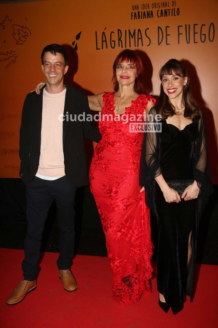 Fabiana Cantilo, Santiago Montes de Oca y Paz Lucila (Foto: Movilpress)