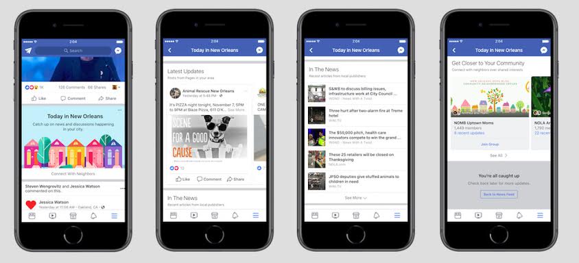 ​Facebook activará una sección especial para noticias y eventos