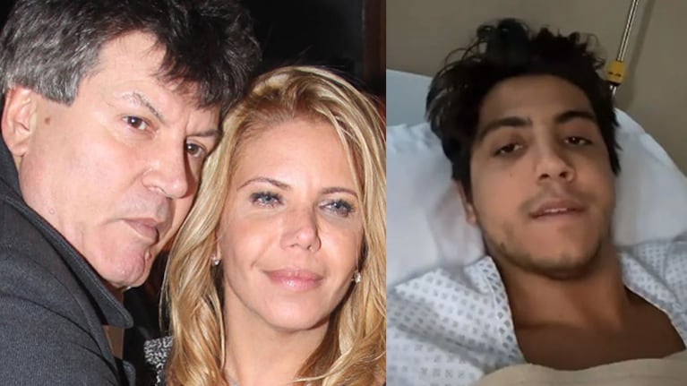 Facu se recupera tras haber sido operado de apendicitis.