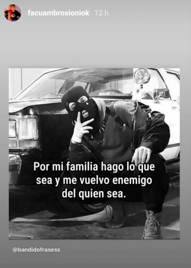 Facundo Ambrosioni, picante tras su escandalosa separación de Morena Rial: "Por mi familia me vuelvo enemigo de quien sea"
