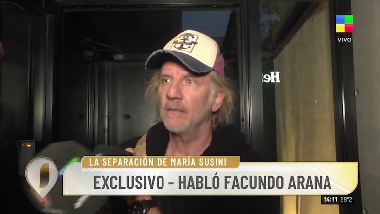 Facundo Arana habló de los rumores con Gabriela Sari y de su relación con María Susini (Foto: captura de América).