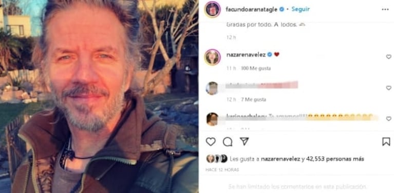 Facundo Arana recibió el apoyo de sus amigos famosos tras la polémica con Romina Gaetani