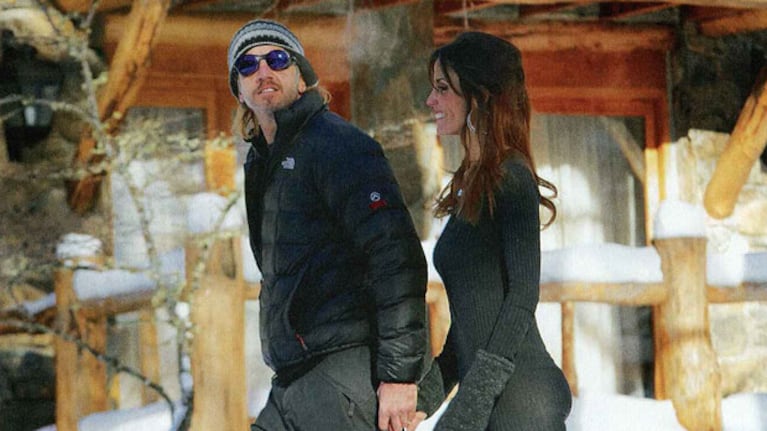 Facundo Arana, Susini y sus hijos, felices en Ushuaia (Fotos: Revista Caras).