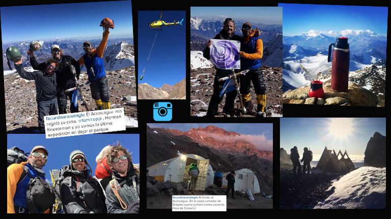 Facundo Arana y el álbum de su travesía hacia el Techo de América: "El Aconcagua nos regaló su cima"