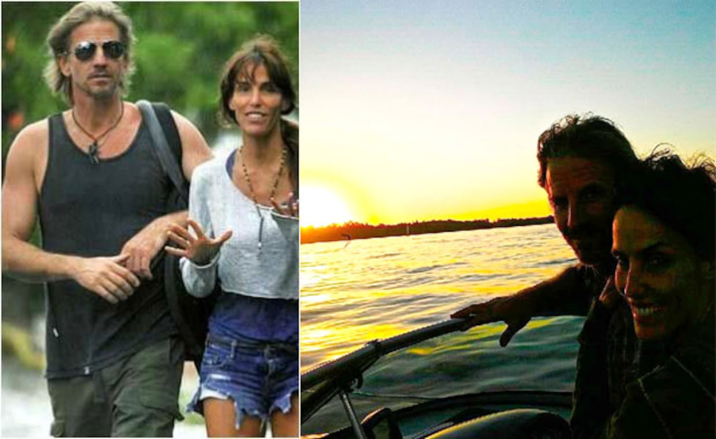 Facundo Arana y María Susini, en un súper romántico amanecer en el río. (Foto: Instagram)