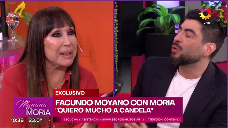 Facundo Moyano con Moria Casán.