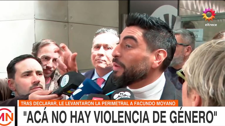 Facundo Moyano habló tras el levantamiento de la perimetral con Candela Arizaga: “Acá no hay víctima”