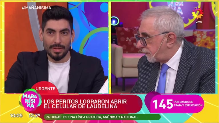 Facundo Moyano y Ricardo Canaletti en Mañanísima.