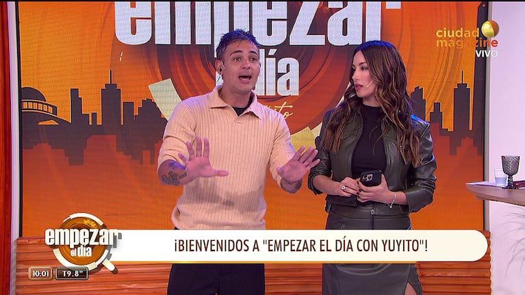 Facundo Ventura y Estefanía Berardi en Empezar el Día.