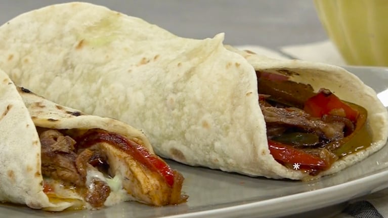 Fajitas, una comida práctica y rendidora. Foto: Cucinare TV