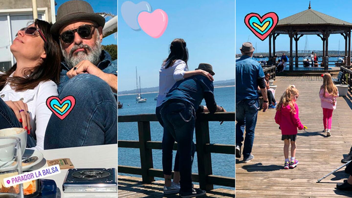 ¡Familia ensamblada! La escapada de Jorge Rial con Romina Pereiro y las hijas de su pareja a Uruguay