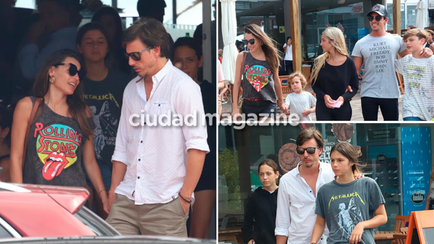 ¡Familia ensamblada! Pampita y Roberto García Moritán compartieron un almuerzo con sus hijos en Punta del Este