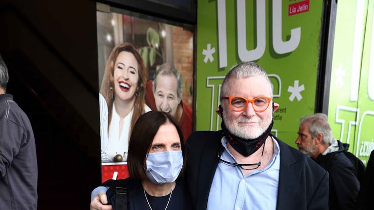 Famosos en el último adiós a Enrique Pinti en el Multiteatro (Foto: Movilpress)