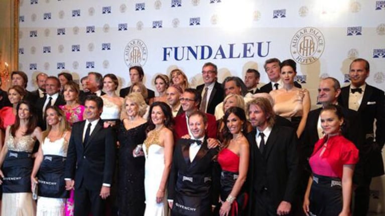 Famosos en la gala 19° de Fundaleu. (Foto: Twitter)