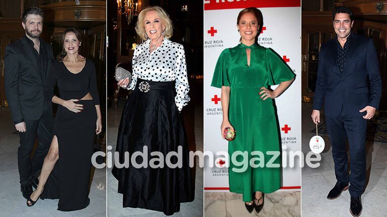 ¡Famosos solidarios! Noche de estrellas y diosas embarazadas en la gala de la Cruz Roja Argentina. (Foto: Movilpress)